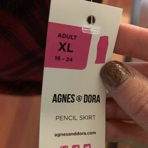 Agnes & Dora Skirts - Pencil Skirt - Red Plaid Agnes & Dora Skirts - Pencil Skirt - Red Plaid